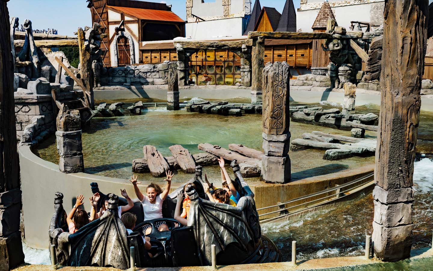 River Quest On Ride At Phantasialand, Bruhl Germany [4K] – OIYRHW
